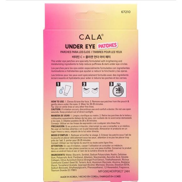 K-Care Cala Under Eye Patches - Vitamin C And Collagen 5 Pairs*Korean skincare - Picture 2 of 2